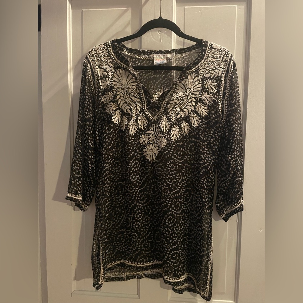 Gretchen Scott Black & White Tunic